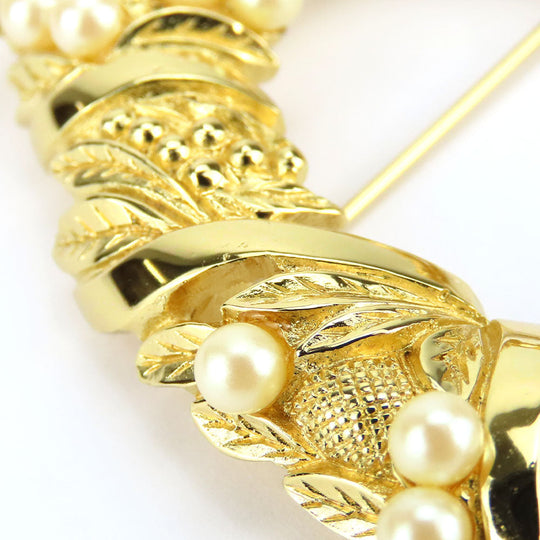 Christian Dior Brooch metal gold Women Used Authentic