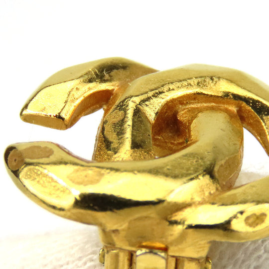 CHANEL Earring metal gold COCO Mark Women Used Authentic