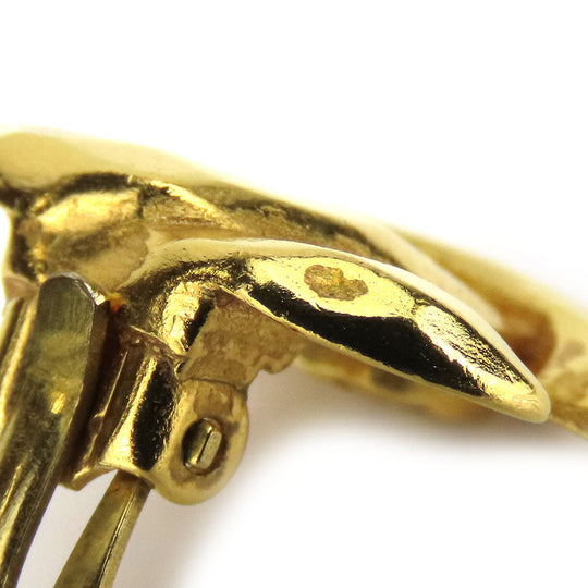 CHANEL Earring metal gold COCO Mark Women Used Authentic