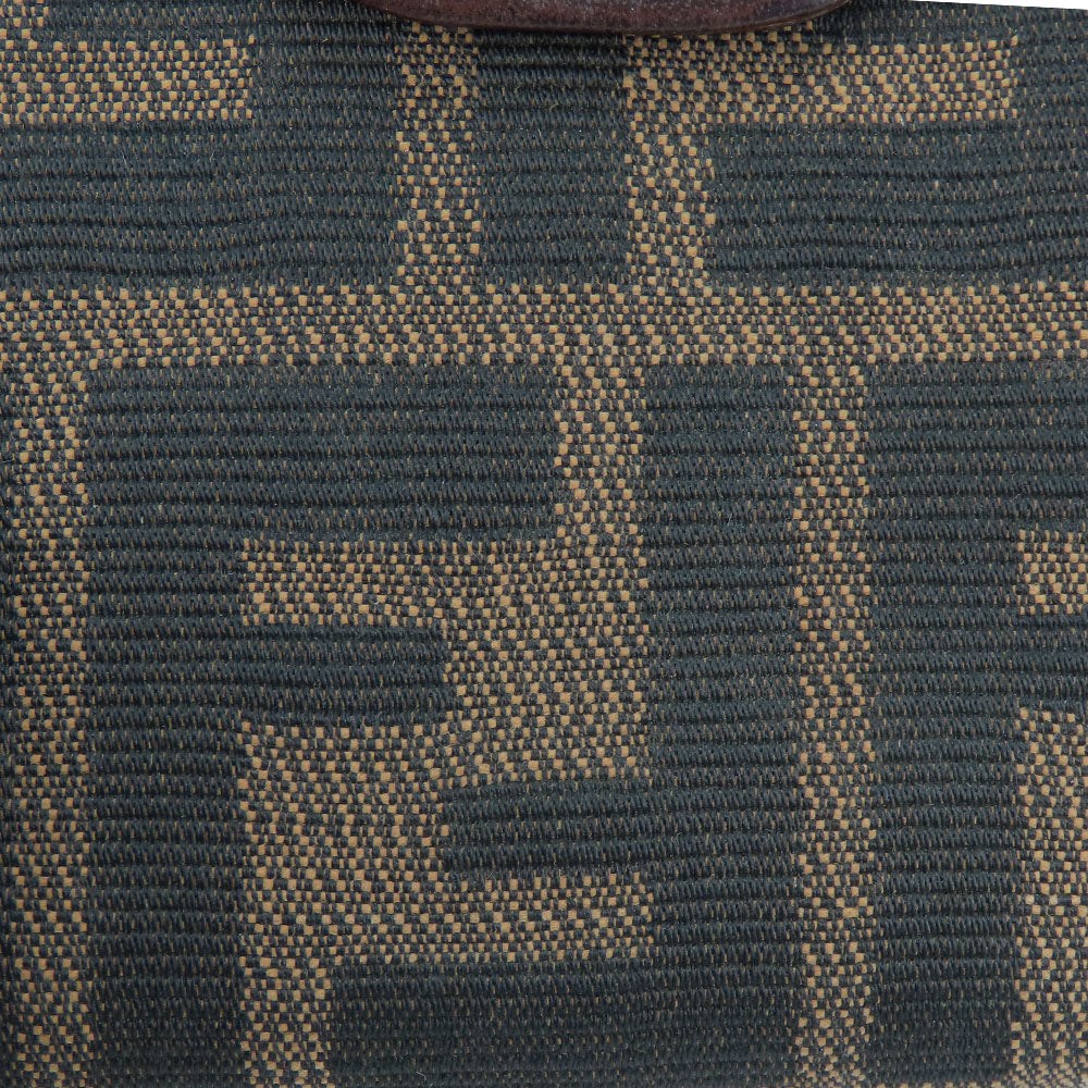 FENDI Bifold Wallet Canvas, Calfskin Brown Zucca Women Used Authentic