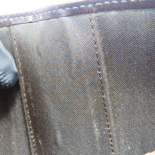 FENDI Bifold Wallet Canvas, Calfskin Brown Zucca Women Used Authentic