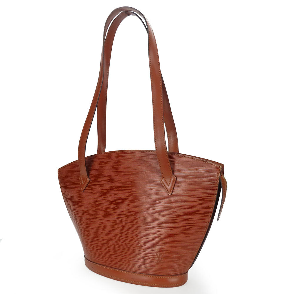LOUIS VUITTON Tote Bag M52333 Epi Leather Brown Sun jack shopping Women Used Authentic