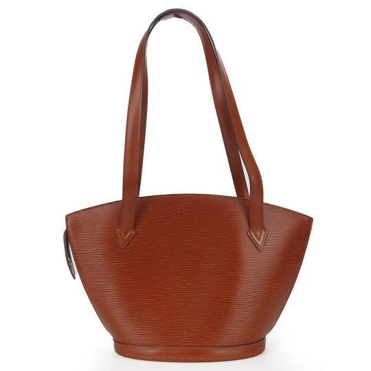 LOUIS VUITTON Tote Bag M52333 Epi Leather Brown Sun jack shopping Women Used Authentic