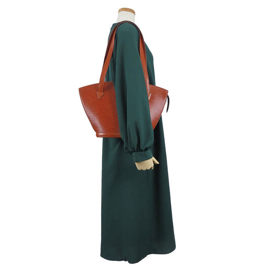 LOUIS VUITTON Tote Bag M52333 Epi Leather Brown Sun jack shopping Women Used Authentic