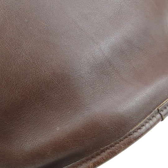 COACH Shoulder Bag 9953 leather Brown Women Used Authentic