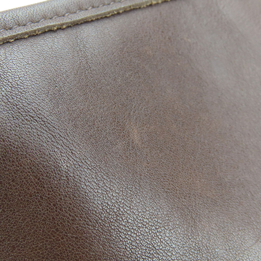 COACH Shoulder Bag 9953 leather Brown Women Used Authentic