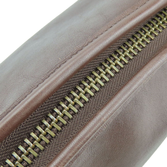 COACH Shoulder Bag 9953 leather Brown Women Used Authentic