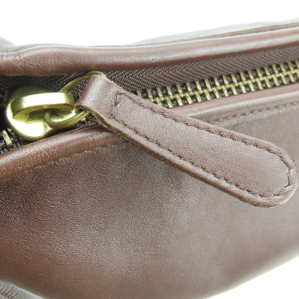 COACH Shoulder Bag 9953 leather Brown Women Used Authentic