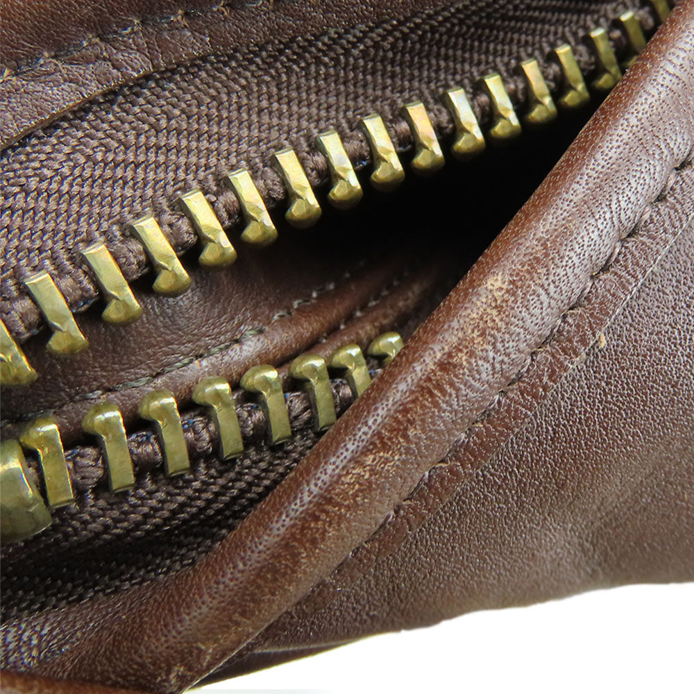 COACH Shoulder Bag 9953 leather Brown Women Used Authentic