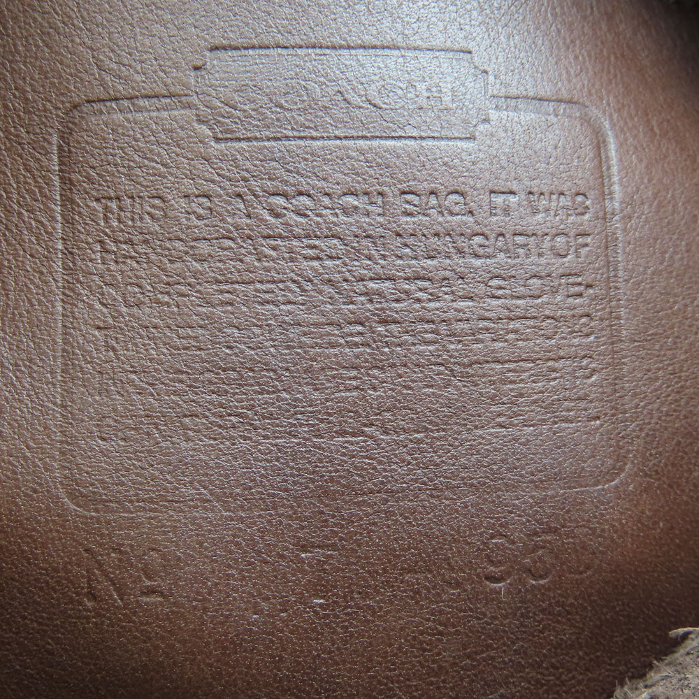 COACH Shoulder Bag 9953 leather Brown Women Used Authentic