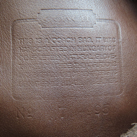 COACH Shoulder Bag 9953 leather Brown Women Used Authentic