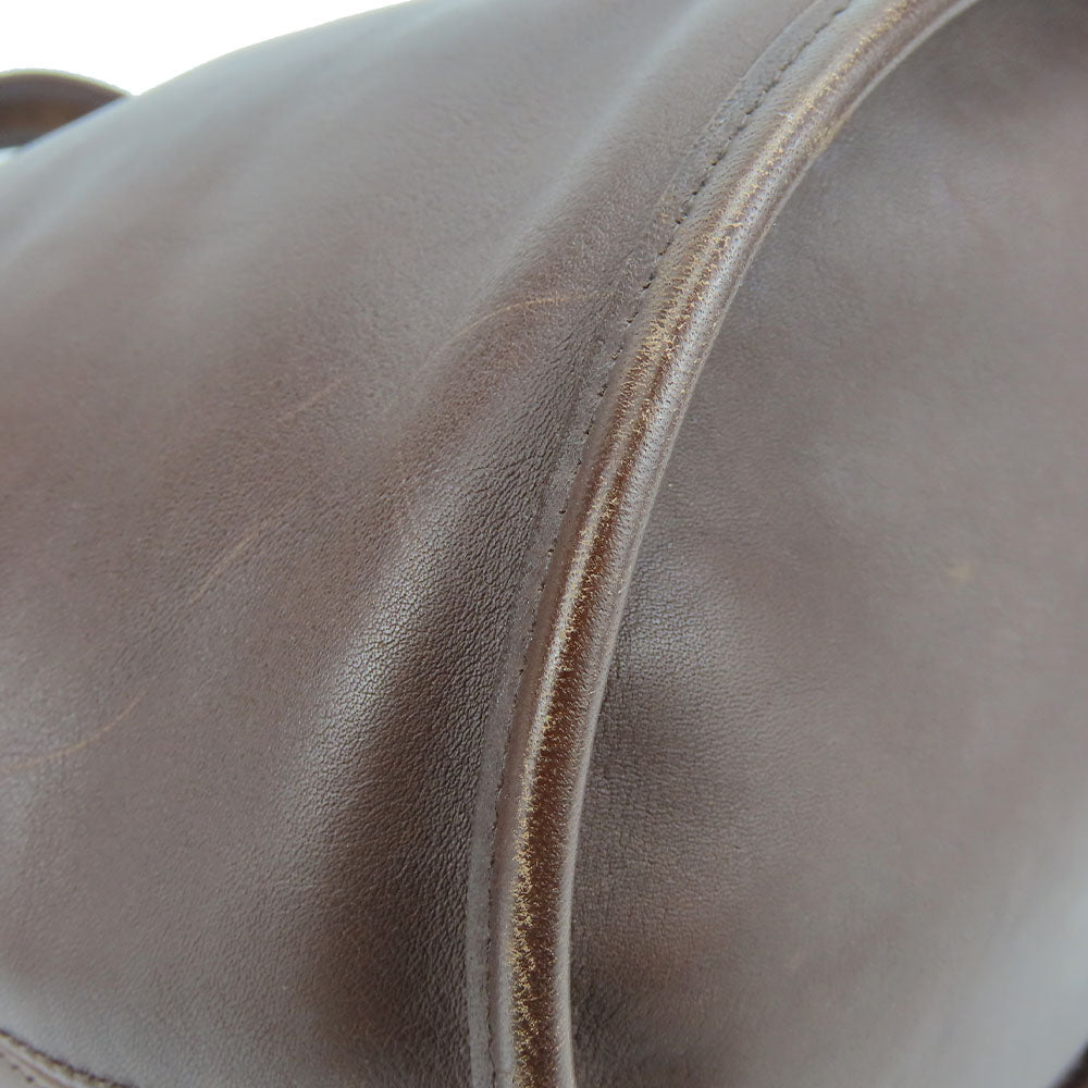 COACH Shoulder Bag 9953 leather Brown Women Used Authentic