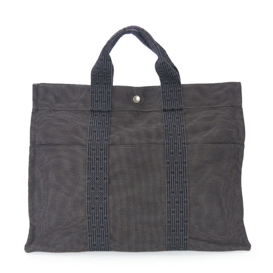 HERMES Tote Bag polyester gray Her Line unisex(Unisex) Used Authentic