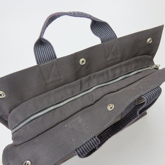 HERMES Tote Bag polyester gray Her Line unisex(Unisex) Used Authentic