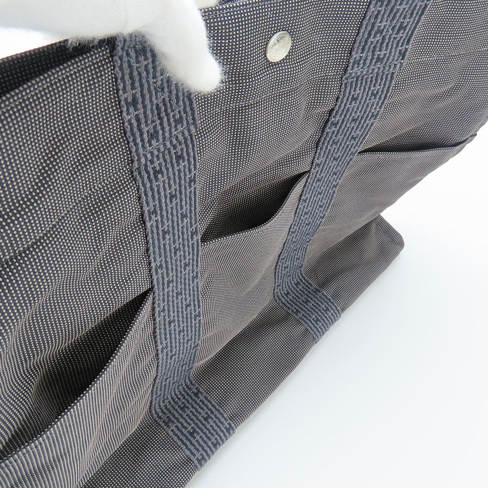 HERMES Tote Bag polyester gray Her Line unisex(Unisex) Used Authentic