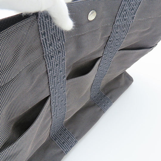 HERMES Tote Bag polyester gray Her Line unisex(Unisex) Used Authentic