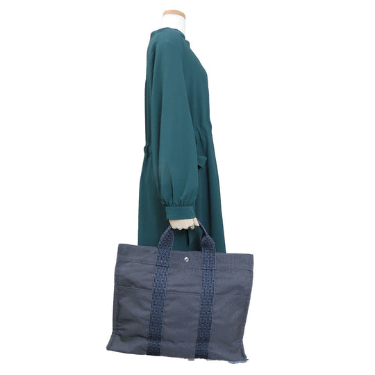 HERMES Tote Bag polyester gray Her Line unisex(Unisex) Used Authentic