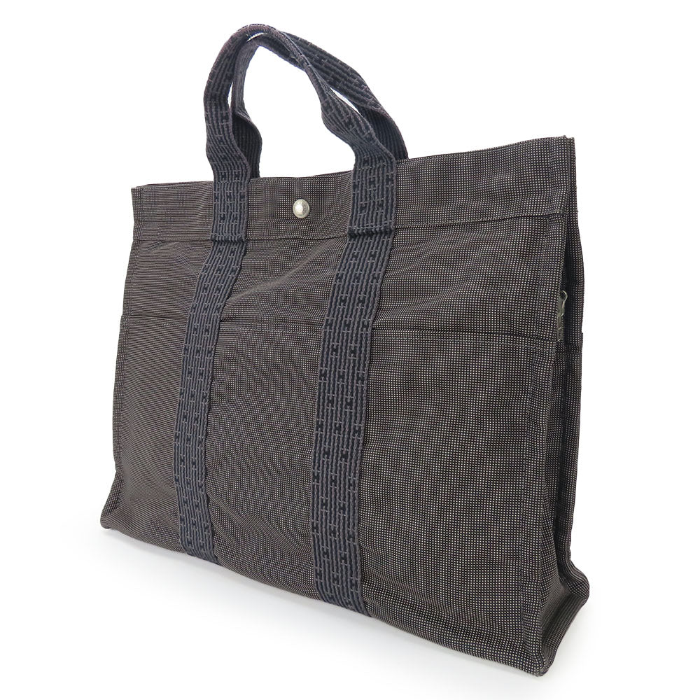 HERMES Tote Bag polyester gray Her Line unisex(Unisex) Used Authentic