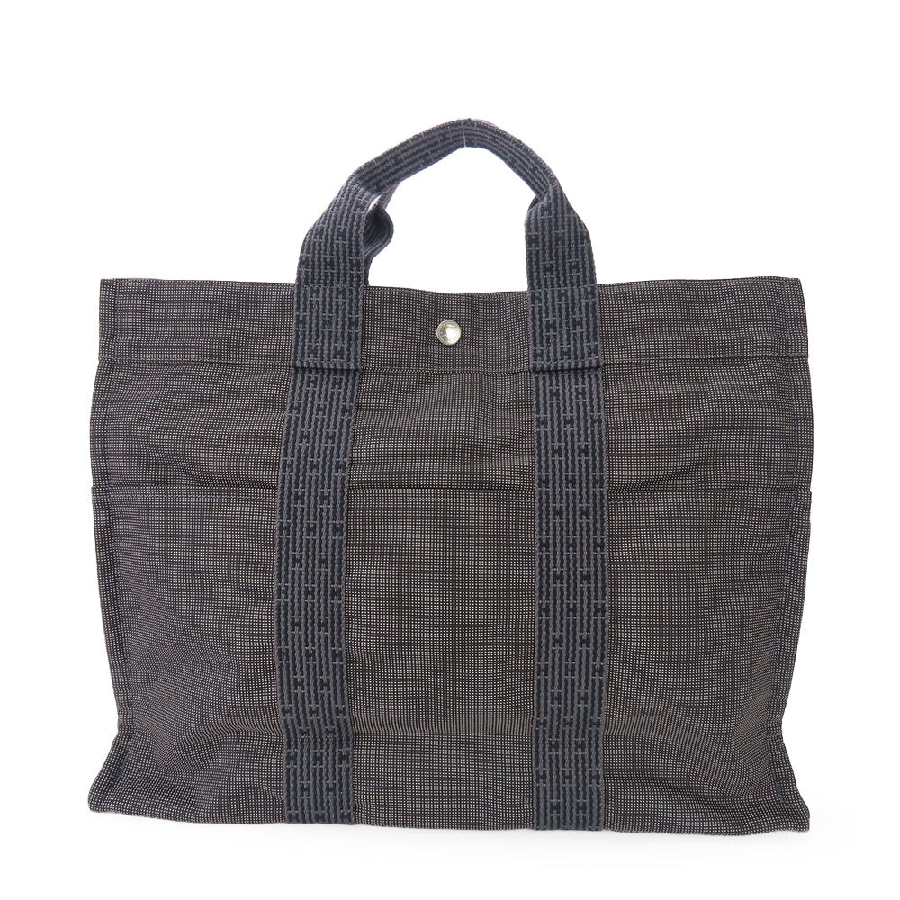 HERMES Tote Bag polyester gray Her Line unisex(Unisex) Used Authentic