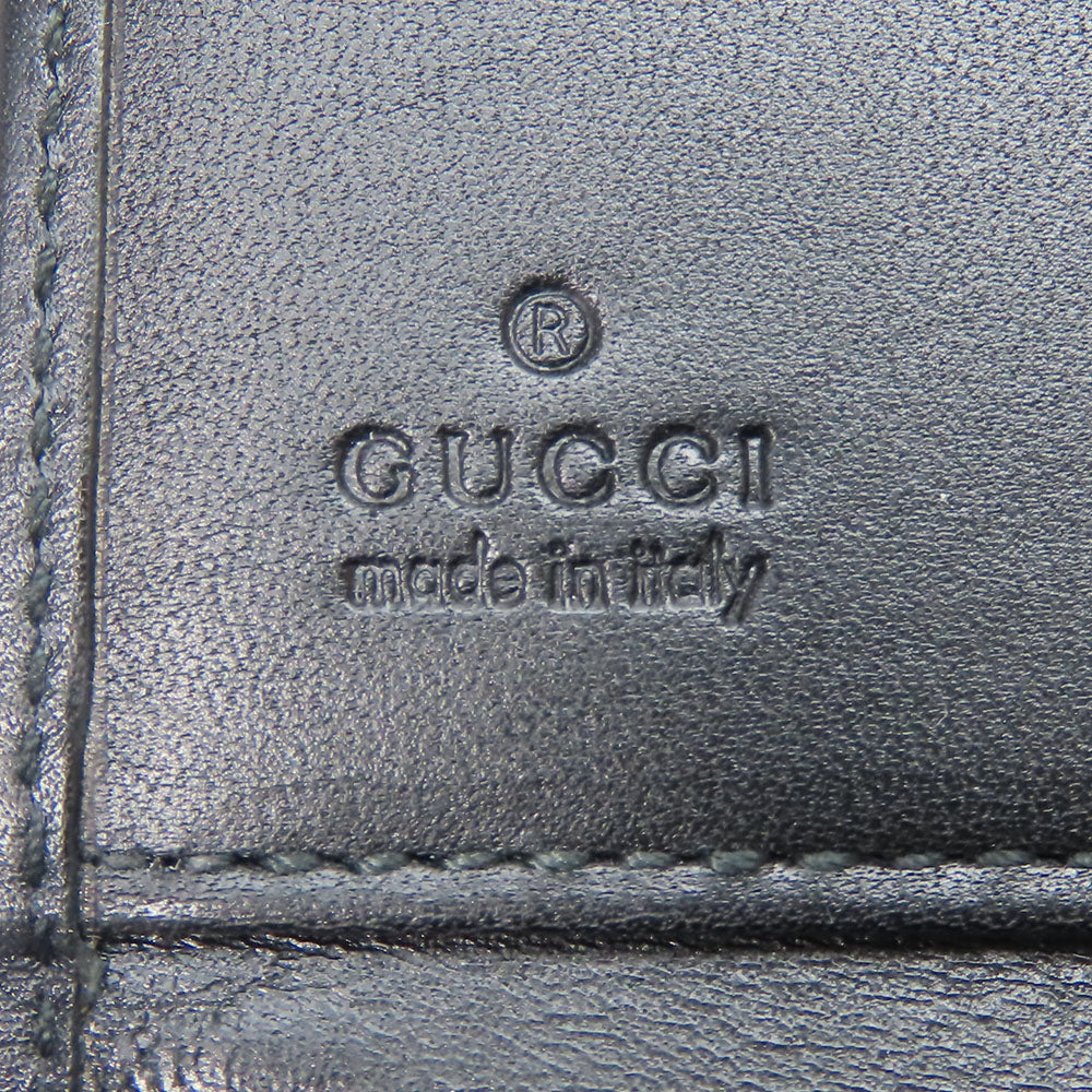 GUCCI Long Wallet Purse 035.0416.2180 GG canvas black Web line unisex(Unisex) Used Authentic