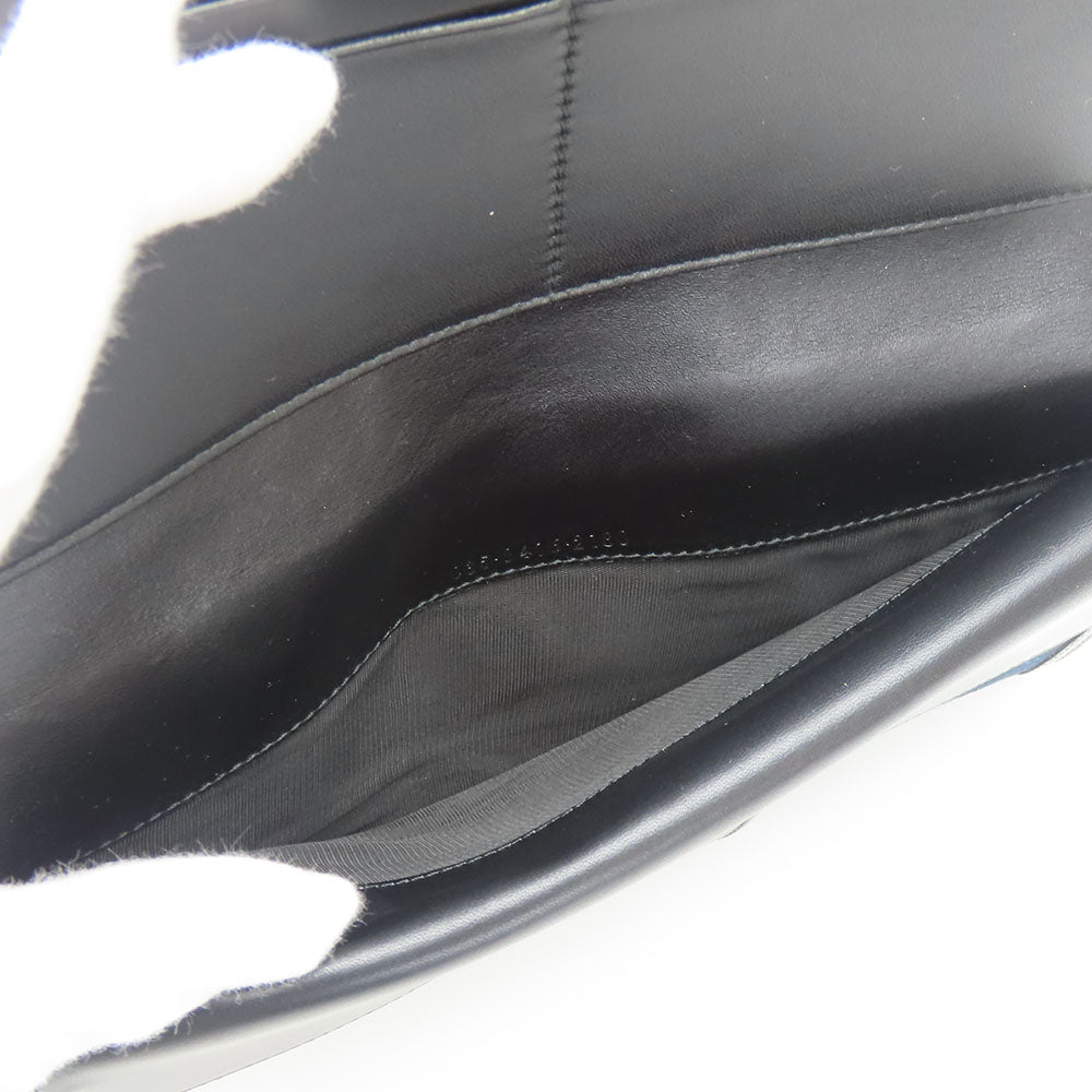 GUCCI Long Wallet Purse 035.0416.2180 GG canvas black Web line unisex(Unisex) Used Authentic