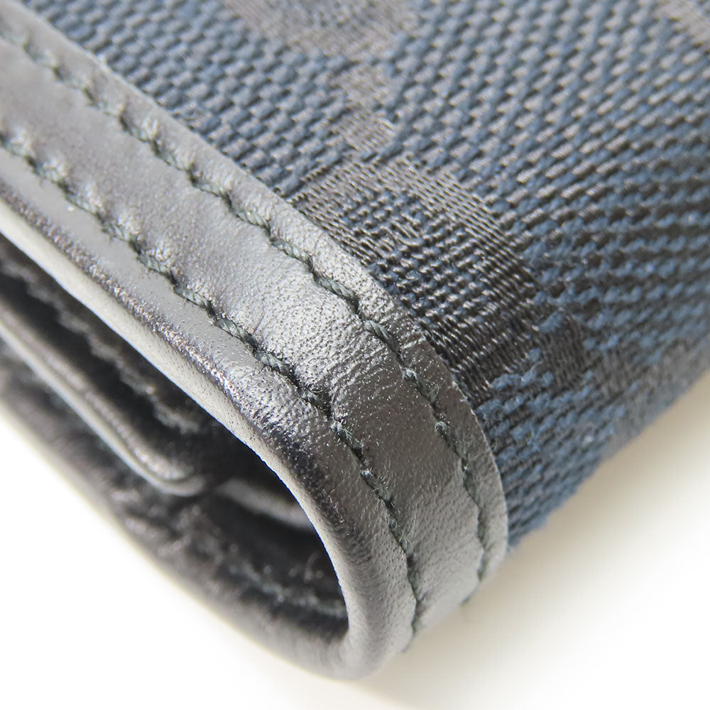 GUCCI Long Wallet Purse 035.0416.2180 GG canvas black Web line unisex(Unisex) Used Authentic