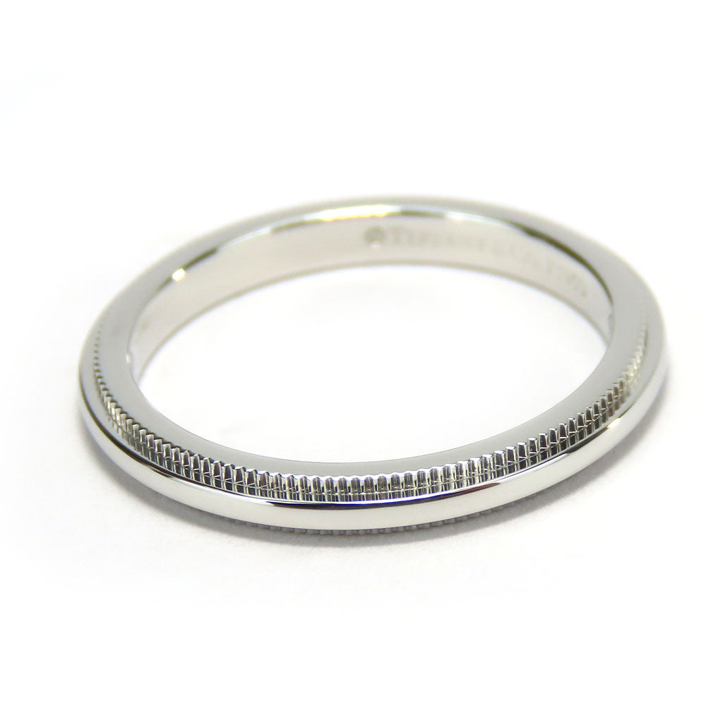 TIFFANY&Co. Ring Pt950Platinum Platinum Milgrain Women Used Authentic