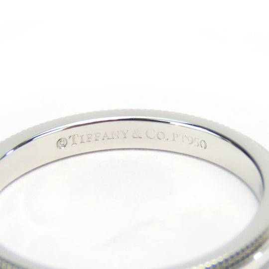 TIFFANY&Co. Ring Pt950Platinum Platinum Milgrain Women Used Authentic
