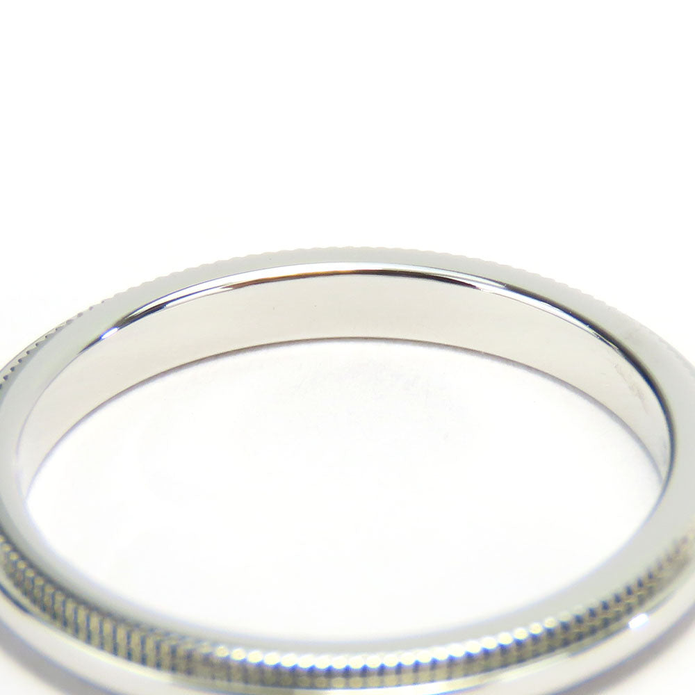 TIFFANY&Co. Ring Pt950Platinum Platinum Milgrain Women Used Authentic