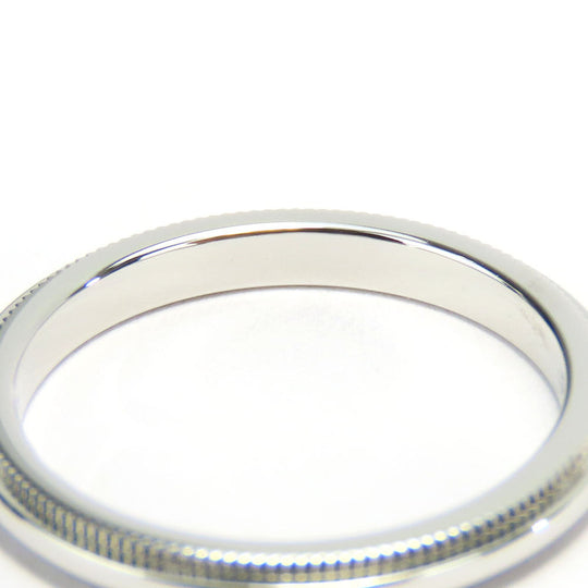 TIFFANY&Co. Ring Pt950Platinum Platinum Milgrain Women Used Authentic