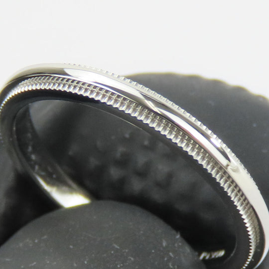 TIFFANY&Co. Ring Pt950Platinum Platinum Milgrain Women Used Authentic