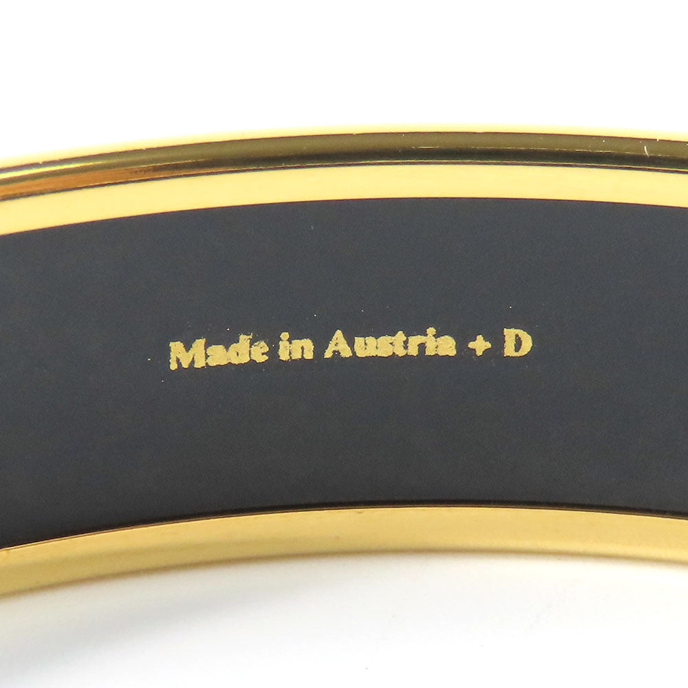 HERMES Bangle Metal, Enamel Red Emile Women Used Authentic