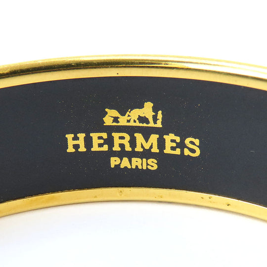 HERMES Bangle Metal, Cloisonne Red Emilel GM Women Used Authentic