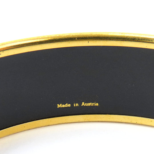 HERMES Bangle Metal, Cloisonne Red Emilel GM Women Used Authentic