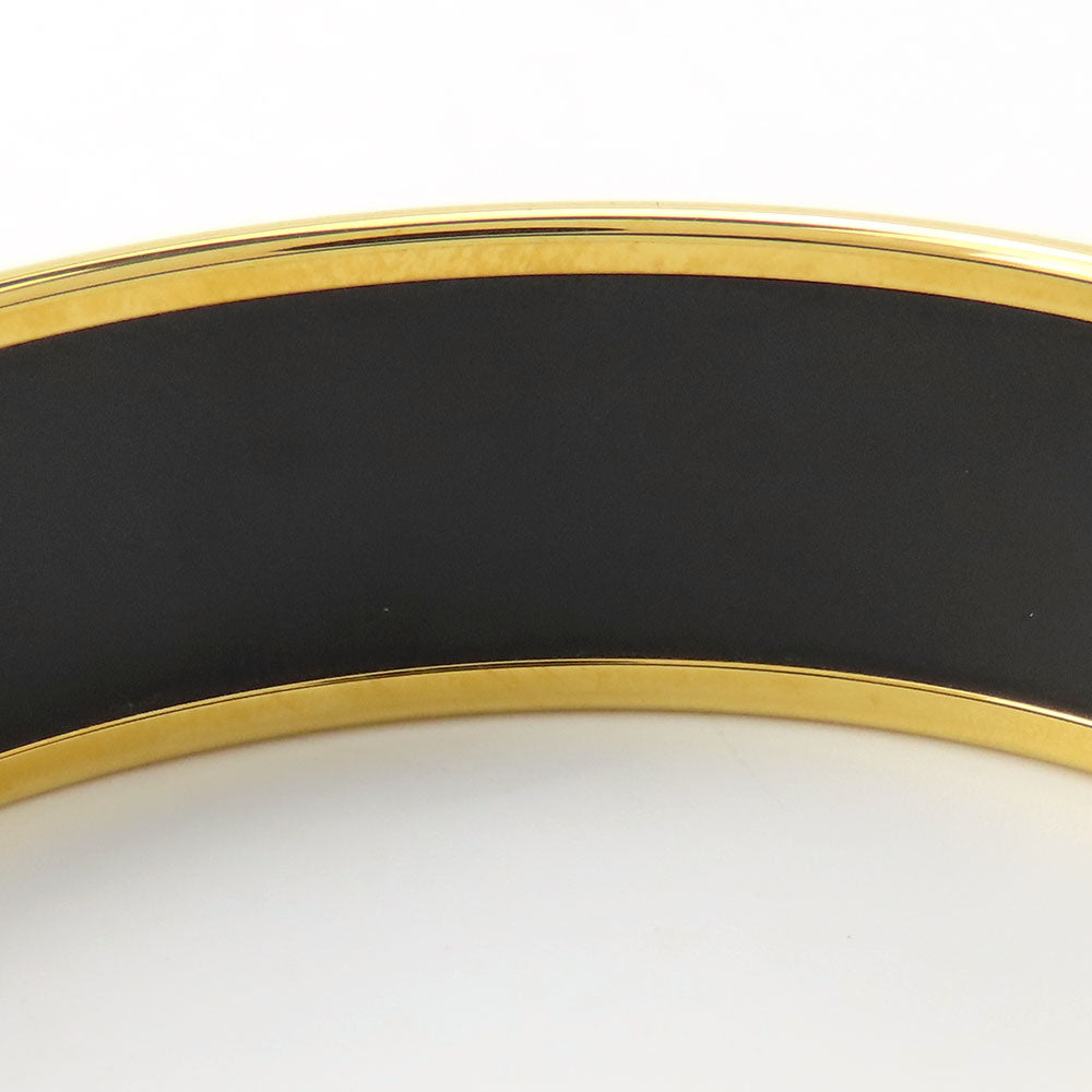 HERMES Bangle Metal, Cloisonne Orange Emilel GM Women Used Authentic