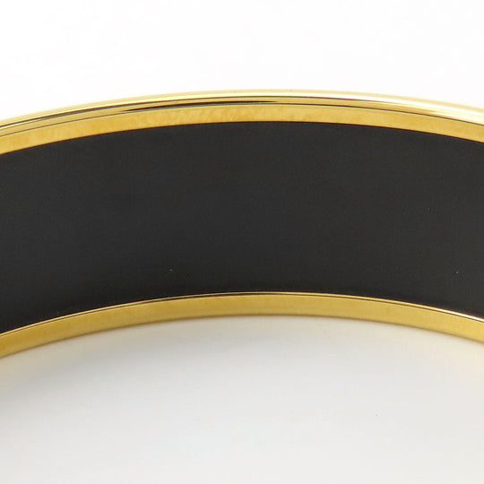 HERMES Bangle Metal, Cloisonne Orange Emilel GM Women Used Authentic