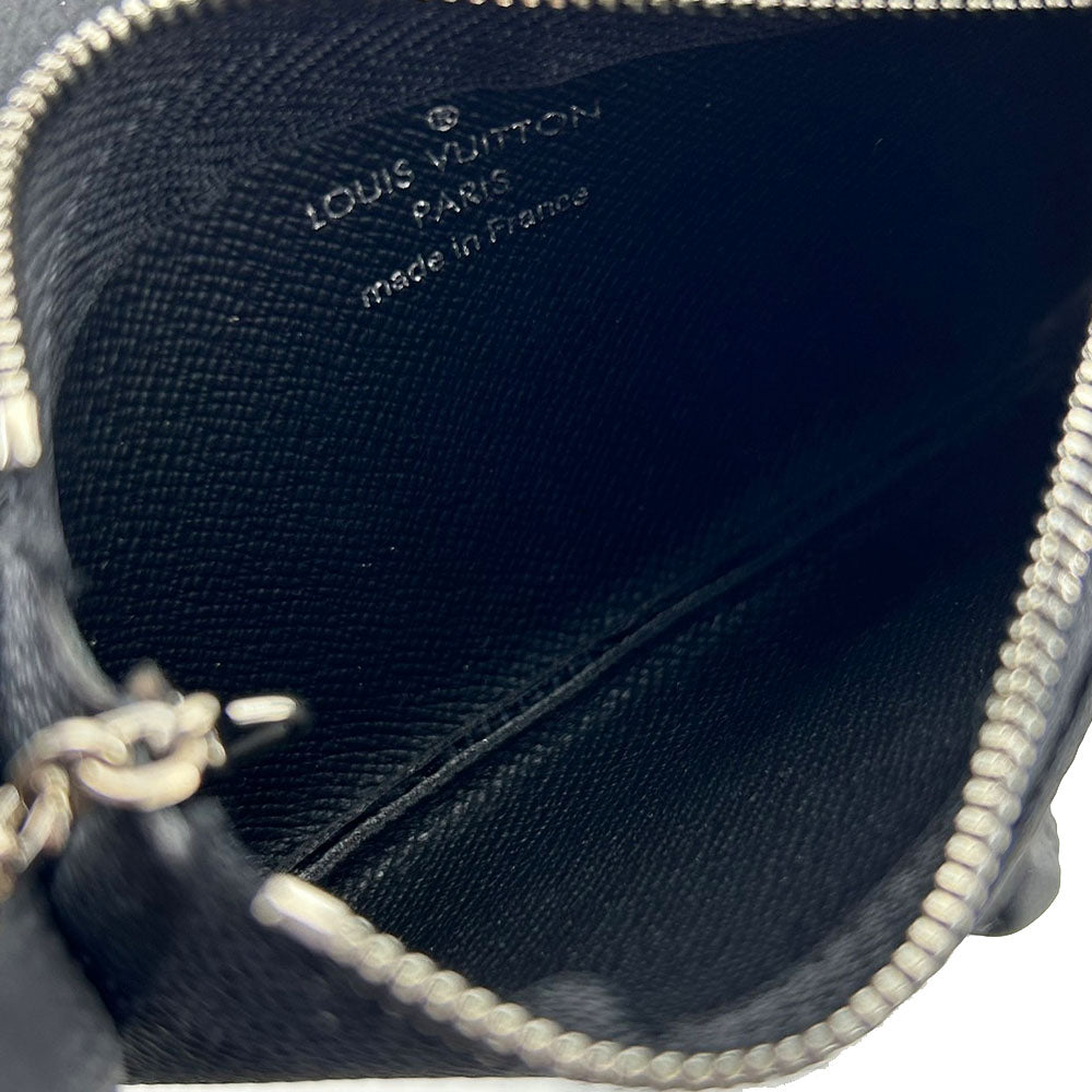 LOUIS VUITTON Coin case N60155 Damier Grafitte black Pochette Kle