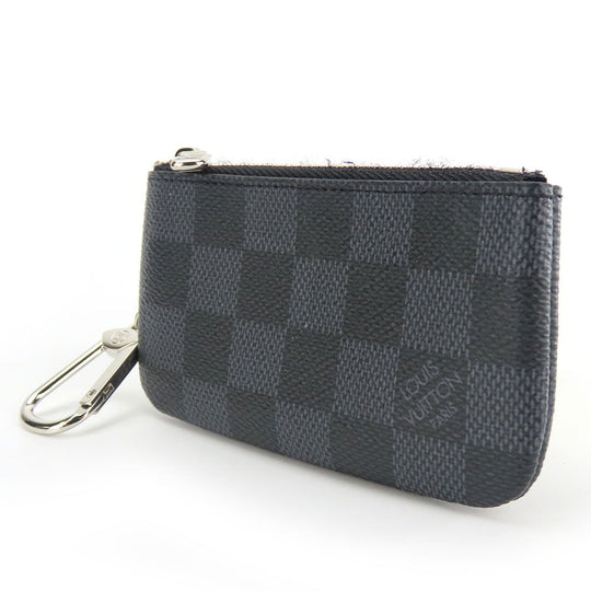 LOUIS VUITTON Coin case N60155 Damier Grafitte black Pochette Kle