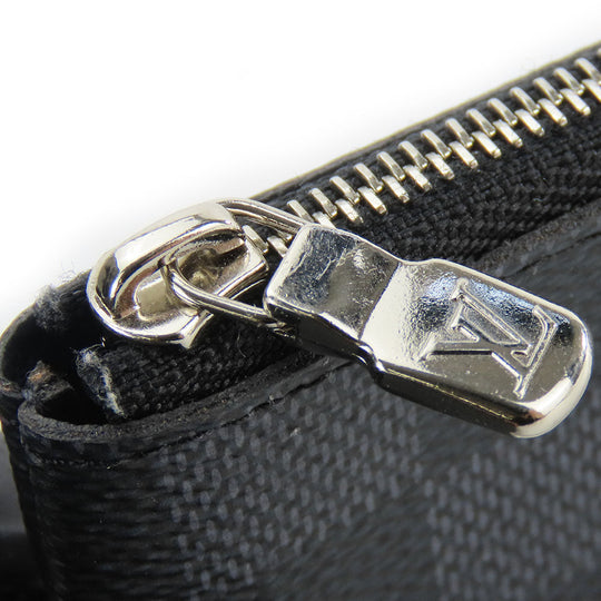 LOUIS VUITTON Coin case N60155 Damier Grafitte black Pochette Kle