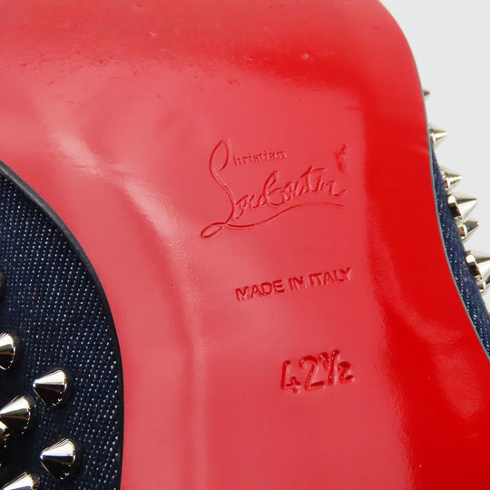Christian Louboutin loafers denim Navy 42 1/2