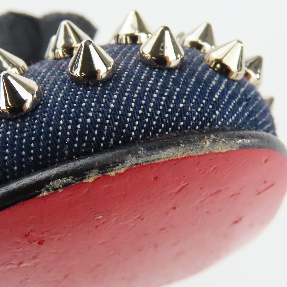 Christian Louboutin loafers denim Navy 42 1/2