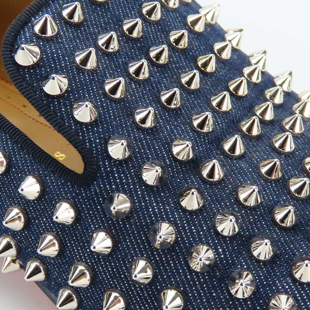 Christian Louboutin loafers denim Navy 42 1/2