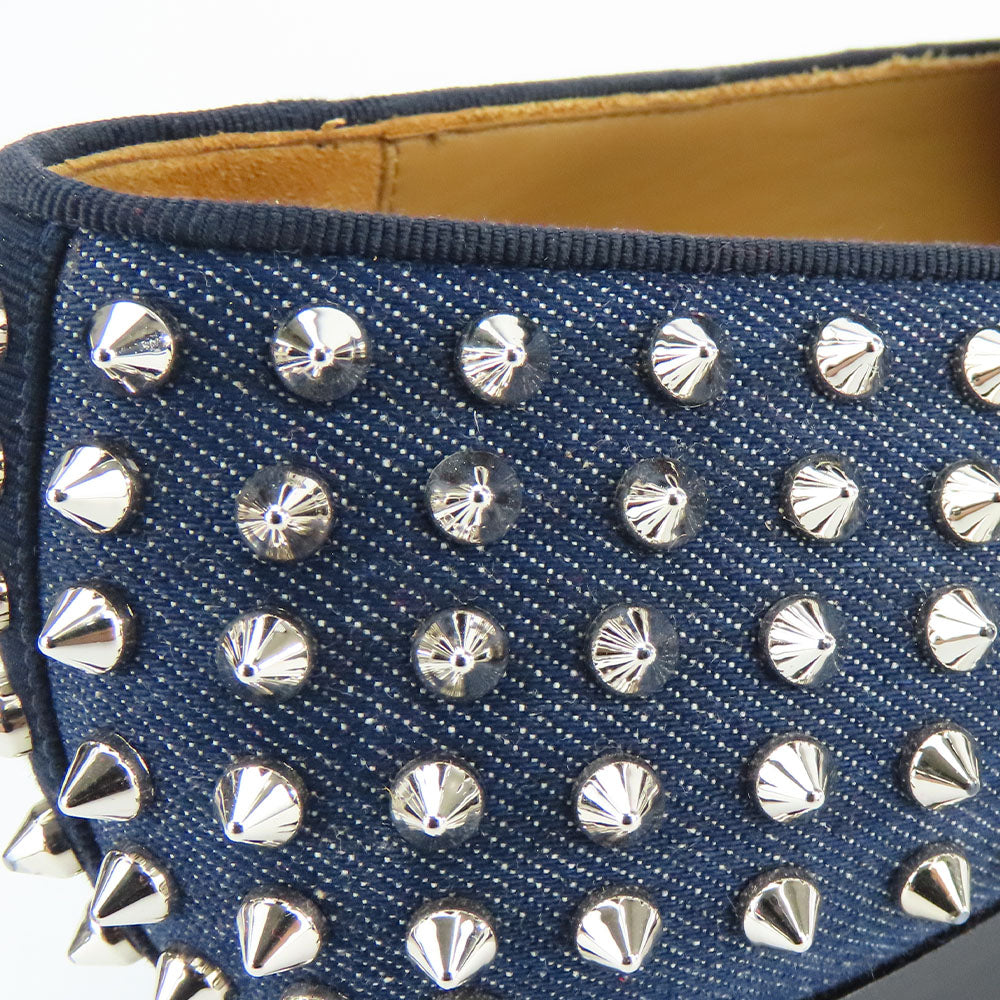 Christian Louboutin loafers denim Navy 42 1/2