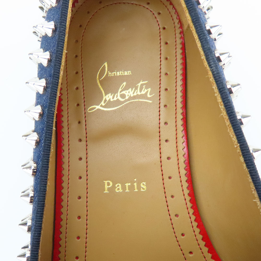 Christian Louboutin loafers denim Navy 42 1/2