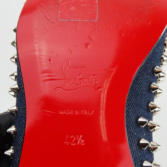 Christian Louboutin loafers denim Navy 42 1/2