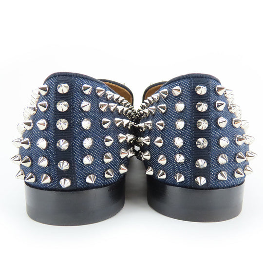 Christian Louboutin loafers denim Navy 42 1/2