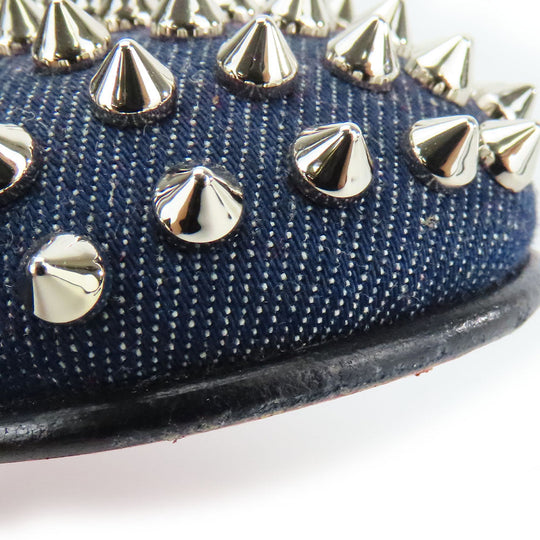 Christian Louboutin loafers denim Navy 42 1/2