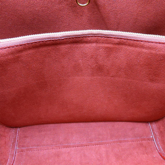 LOUIS VUITTON Tote Bag M40459 Monogram, Leather Red Kimono MM Women Used Authentic