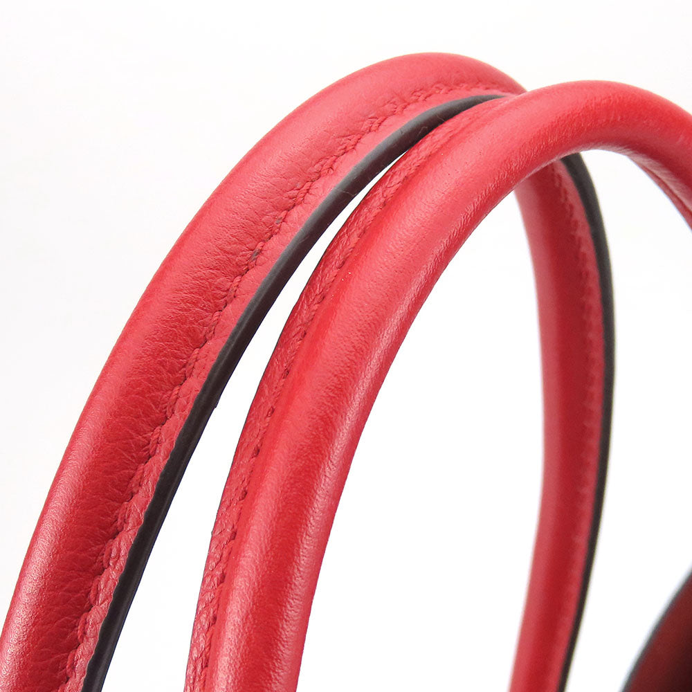 LOUIS VUITTON Tote Bag M40459 Monogram, Leather Red Kimono MM Women Used Authentic