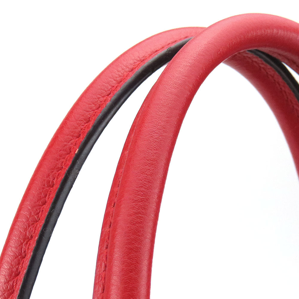 LOUIS VUITTON Tote Bag M40459 Monogram, Leather Red Kimono MM Women Used Authentic